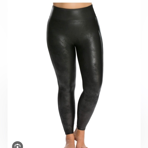 SPANX Pants - Spanx Faux Leather Plus Size 2XL Black 2437P
